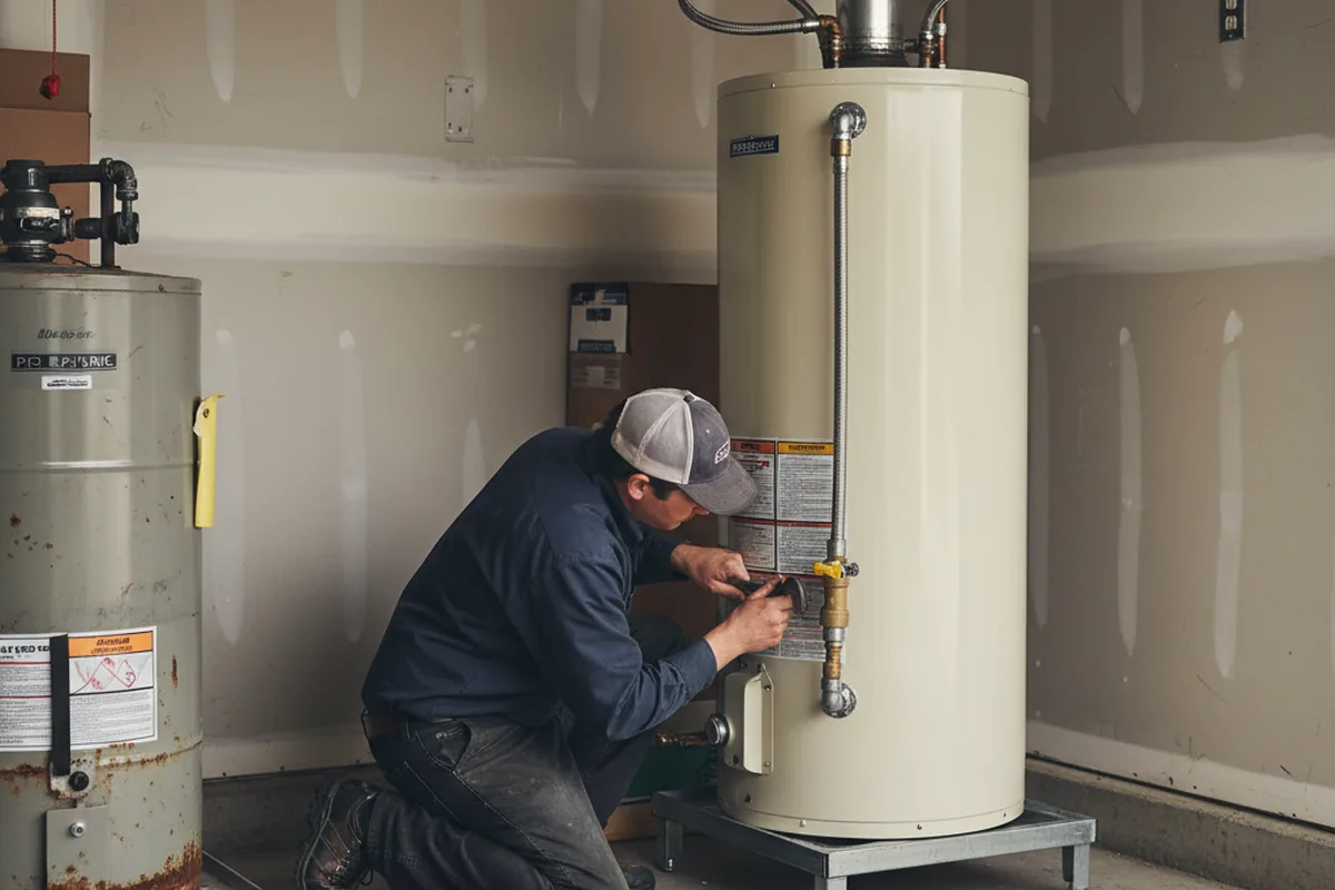 Water heater and shutoff valve replacement in Basking Ridge
